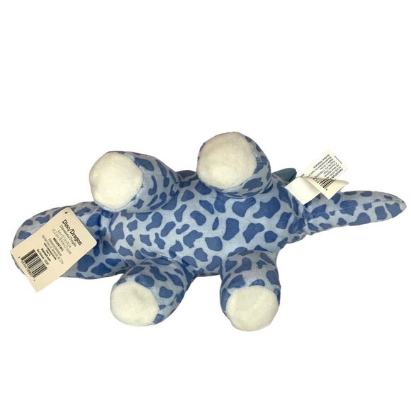 Hugfun Plush Blue Stegosaurus Dinosaur Glitter Spikes Heart Appliqué Walmart - Picture 5 of 8